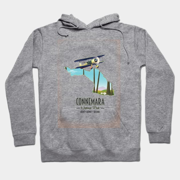 Connemara National Park map Hoodie by nickemporium1